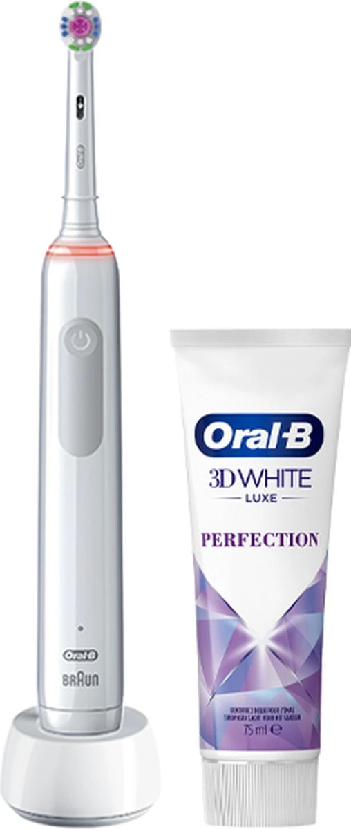 Oral B Oral-B PRO 3 3800 3D-White Elektrische Tandenborstel Wit + Tandpasta 5 Oral B Oral-B PRO 3 3800 3D-White Elektrische Tandenborstel Wit + Tandpasta - Afbeelding 3
