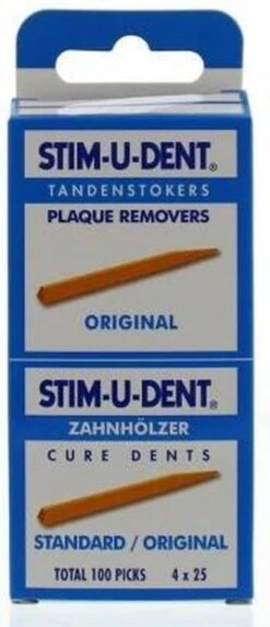 Stimudent Origineel - 4x 25 St - Tandenstoker -Mondelinge Benodigdheden Winkel 517x1200 1