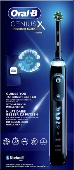 Oral B Oral-B Genius X - Special Editie - Zwart - Elektrische Tandenborstel - 1 Handvat En 1 Opzetborstel -Mondelinge Benodigdheden Winkel 525x1200 1