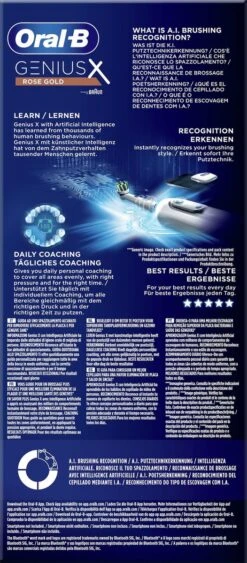 Oral B Oral-B Genius X Elektrische Tandenborstel Rosegold -Mondelinge Benodigdheden Winkel 526x1200 1