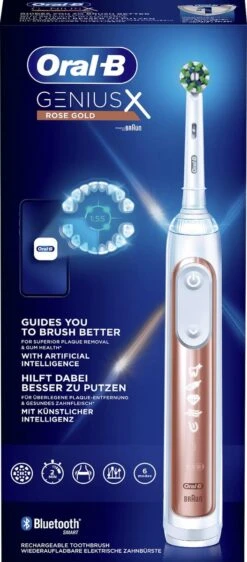 Oral B Oral-B Genius X Elektrische Tandenborstel Rosegold -Mondelinge Benodigdheden Winkel 527x1200