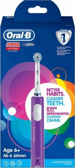 Oral B Oral-B Junior - Elektrische Tandenborstel - Paars -Mondelinge Benodigdheden Winkel 536x1200 1