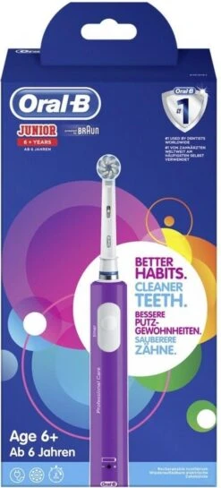 Oral B Oral-B Junior - Elektrische Tandenborstel - Paars -Mondelinge Benodigdheden Winkel 544x1200