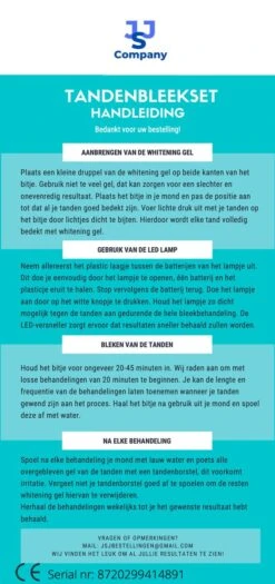 Tanden Bleken - Tandenblekers - Tandenbleekset - Tandbleekset Premium - Tanden Bleekset - Tandbleekset Premium - 3D LED - Zonder Peroxide - 3 Gelspuiten - Veilig - Thuis Bleken - Witte Tanden - Professionele Teeth Whitening - Tandenbleekset -Mondelinge Benodigdheden Winkel 565x1200 2