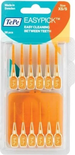 3x TePe EasyPick Maat XS/ S 60 Stuks -Mondelinge Benodigdheden Winkel 583x1200