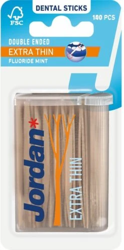 Merkloos Jordan Extra Dun - 140 St - Tandenstoker -Mondelinge Benodigdheden Winkel 597x1200 2