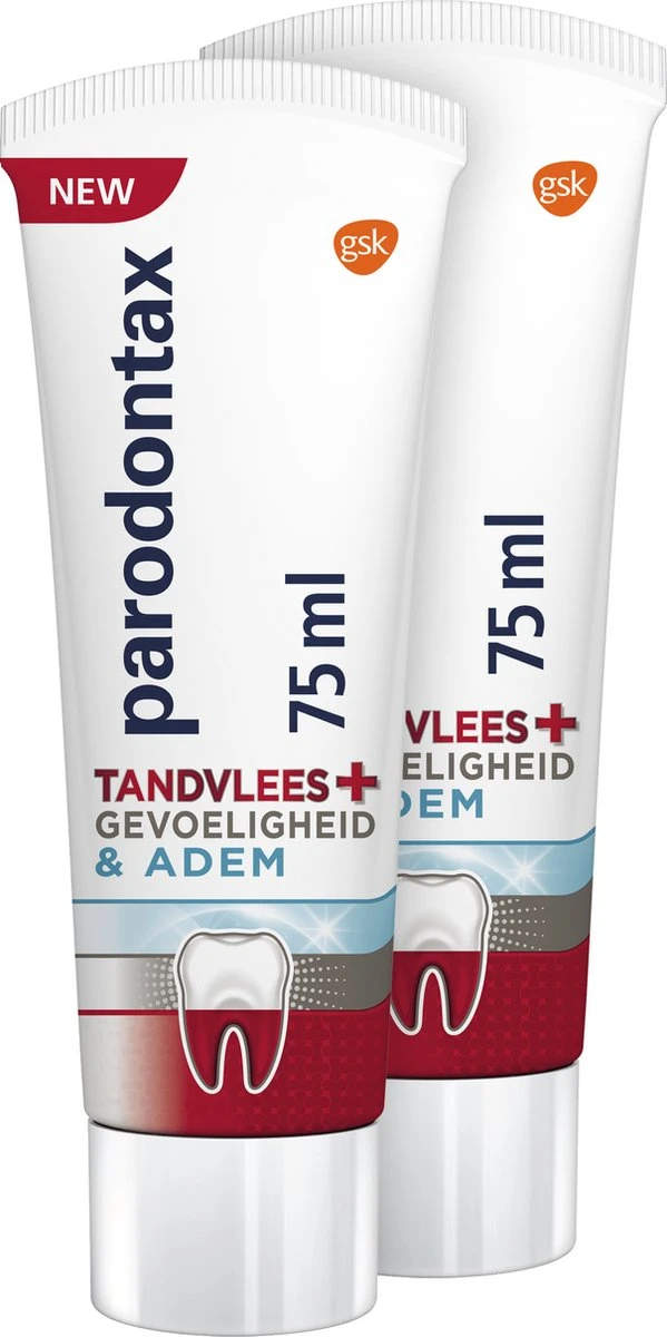 Parodontax Tandvlees + Gevoeligheid & Adem 2 X 75ml