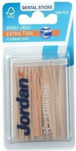 Merkloos Jordan Extra Dun - 140 St - Tandenstoker -Mondelinge Benodigdheden Winkel 601x1200 3