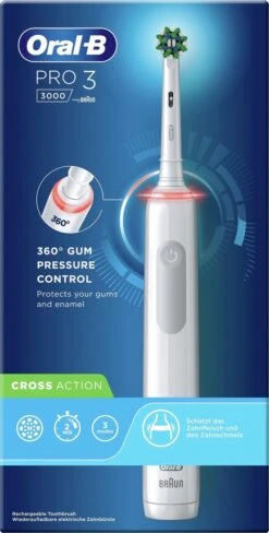 Oral B Oral-B Pro 3 3000 - Wit - Elektrische Tandenborstel - Ontworpen Door Braun - 1 Handvat En 1 Opzetborstel -Mondelinge Benodigdheden Winkel 607x1200 2