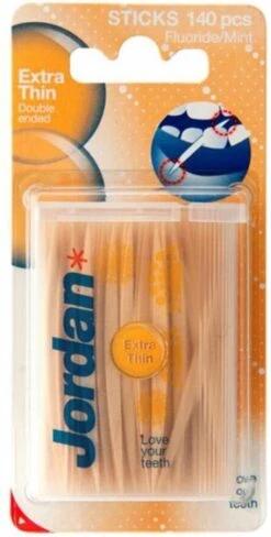 Merkloos Jordan Extra Dun - 140 St - Tandenstoker -Mondelinge Benodigdheden Winkel 607x1200 5