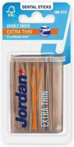 Merkloos Jordan Extra Dun - 140 St - Tandenstoker -Mondelinge Benodigdheden Winkel 607x1200 6