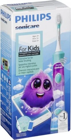 Philips Sonicare For Kids HX6322/04 - Elektrische Tandenborstel - Blauw - Incl. Extra Opzetborstel -Mondelinge Benodigdheden Winkel 610x1200