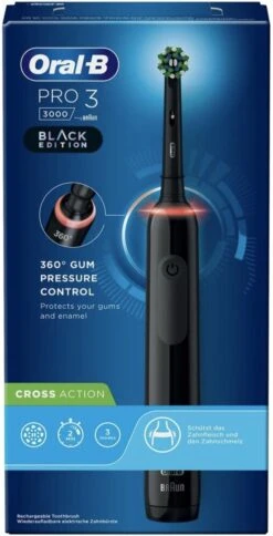 Oral B Oral-B Pro 3 3000 - Zwart - Elektrische Tandenborstel - Ontworpen Door Braun - Black Edition 13 Oral B Oral-B Pro 3 3000 - Zwart - Elektrische Tandenborstel - Ontworpen Door Braun - Black Edition -Mondelinge Benodigdheden Winkel 613x1200
