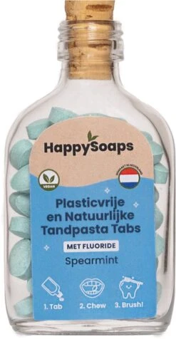 HappySoaps - Tandpasta Tabs Met Fluoride Spearmint