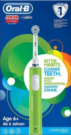 Oral B Oral-B Junior 6+ - Elektrische Tandenborstel - Paars & Groen DUOSET -Mondelinge Benodigdheden Winkel 635x1200 1