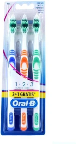 Oral B Oral-B Tandenborstel 1-2-3 Multipak 3 Stuks -Mondelinge Benodigdheden Winkel 638x1200 7