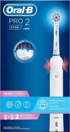 Oral B Oral-B Pro 2 2700 - Sensi Ultra Thin - Elektrische Tandenborstel - Wit -Mondelinge Benodigdheden Winkel 641x1200 1