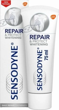 Sensodyne Repair & Protect Deep Repair Whitening Tandpasta Voor Gevoelige Tanden 4x 75 Ml -Mondelinge Benodigdheden Winkel 643x1200