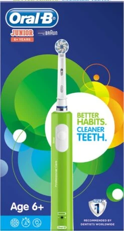 Oral B Oral-B Junior - Elektrische Tandenborstel - Groen -Mondelinge Benodigdheden Winkel 647x1200