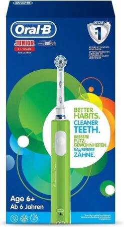 Oral B Oral-B Junior - Elektrische Tandenborstel - Groen -Mondelinge Benodigdheden Winkel 660x1200