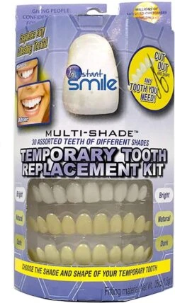 Tand Afgebroken Reparatie Kit InstantSmile Gebit (goedkope Kunstgebit) - Multi Shade -Mondelinge Benodigdheden Winkel 693x1200