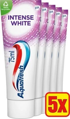 Aquafresh Intense White - Tandpasta - Voordeelverpakking - 5x75ml -Mondelinge Benodigdheden Winkel 705x1200