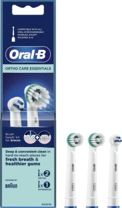 Oral B Oral-B Ortho Care - Opzetborstels - 3 Stuks -Mondelinge Benodigdheden Winkel 706x1200