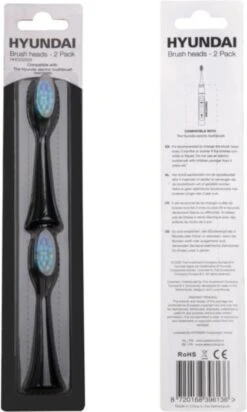 Hyundai - Elektrische Tandenborstel - Opzetborstel - Zwart - 2 Stuks -Mondelinge Benodigdheden Winkel 720x1200
