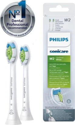 Philips Sonicare W2 Optimal White HX6062/10 - Opzetborstel - 2 Stuks -Mondelinge Benodigdheden Winkel 727x1200 3