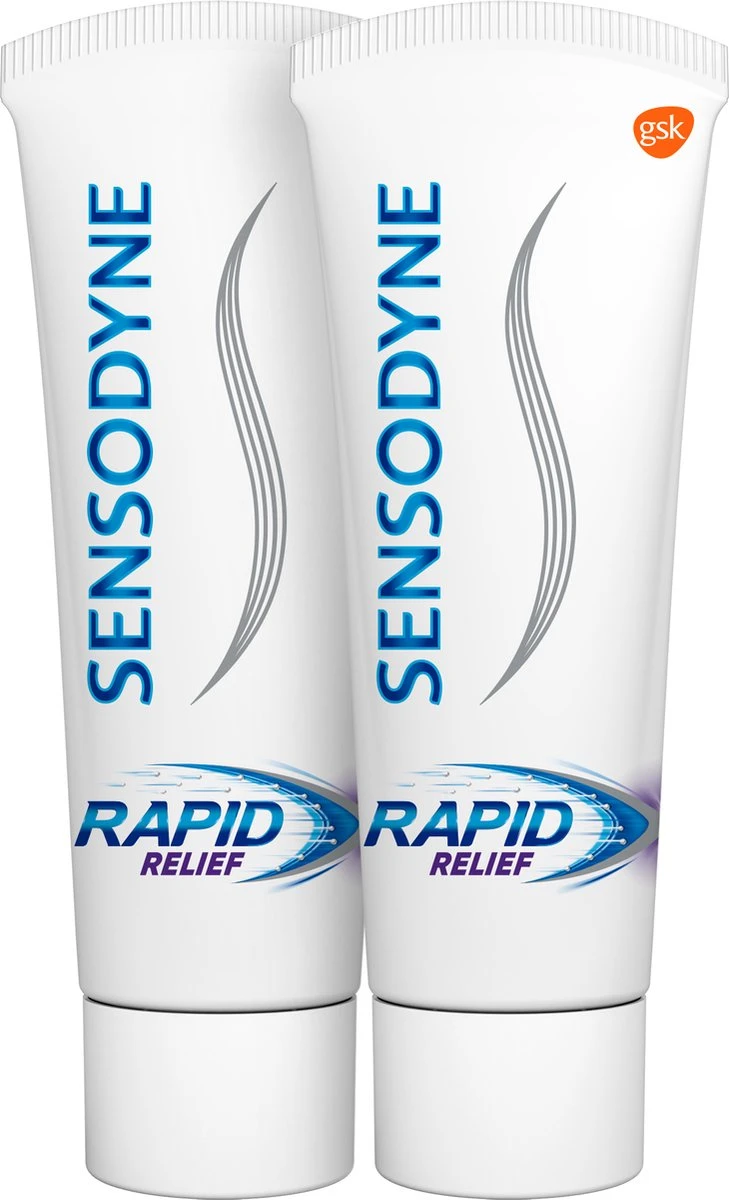 Sensodyne Rapid Relief - 2 X 75 ML- Tandpasta 7 Sensodyne Rapid Relief - 2 X 75 ML- Tandpasta - Afbeelding 5