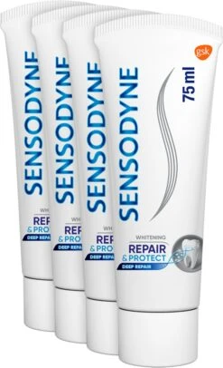Sensodyne Repair & Protect Deep Repair Whitening Tandpasta Voor Gevoelige Tanden 4x 75 Ml -Mondelinge Benodigdheden Winkel 730x1200 1