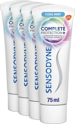 Sensodyne Complete Protection + Cool Mint Tandpasta 4x75 Ml -Mondelinge Benodigdheden Winkel 731x1200