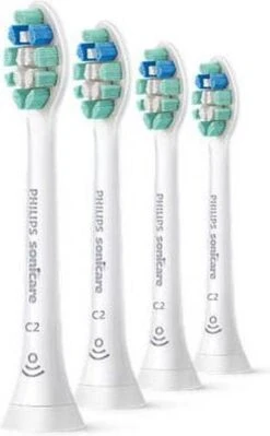 Philips Sonicare C2 Optimal Plaque Defence HX9024/10 - Opzetborstels - 4 Stuks -Mondelinge Benodigdheden Winkel 743x1200