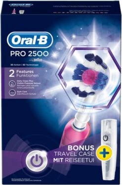 Oral B Oral-B PRO 2500 3D - Elektrische Tandenborstel - Roze -Mondelinge Benodigdheden Winkel 792x1200 2