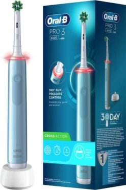 Oral B Oral-B Pro 3 - 3000 - Elektrische Tandenborstel - Ontworpen Door Braun - Blauw -Mondelinge Benodigdheden Winkel 798x1200 2