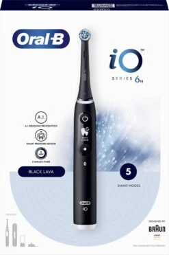 Oral B IO 6N - SMILE Black Lava Elektrische Tandenborstel Ontworpen Door Braun -Mondelinge Benodigdheden Winkel 800x1200 1