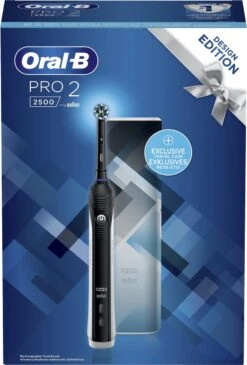 Oral B Oral-B PRO 2 2500 - Zwart - Elektrische Tandenborstel - Met Reisetui -Mondelinge Benodigdheden Winkel 811x1200