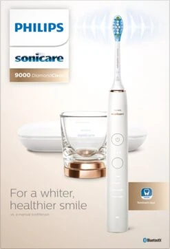 Philips Sonicare DiamondClean 9000 HX9911/94 - Luxe Elektrische Tandenborstel - Wit En Rosé Goud -Mondelinge Benodigdheden Winkel 819x1200