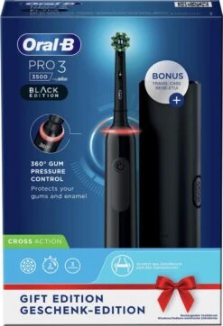 Oral B Elektrische Tandenborstel Oral-B Pro 3500 Zwart -Mondelinge Benodigdheden Winkel 819x1200 3