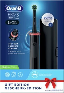 Oral B Elektrische Tandenborstel Oral-B Pro 3500 Zwart -Mondelinge Benodigdheden Winkel 836x1200 3