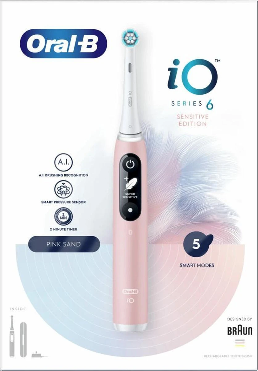 Oral B Oral-B IO 6 - Elektrische Tandenborstel - Roze 13 Oral B Oral-B IO 6 - Elektrische Tandenborstel - Roze - Afbeelding 11