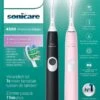 Philips Sonicare ProtectiveClean 4300 HX6800/35 - Elektrische Tandenborstel - Roze & Zwart -Mondelinge Benodigdheden Winkel 856x1200