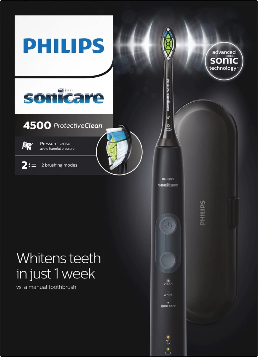 Philips Sonicare ProtectiveClean 4500 Series HX6830/53 - Elektrische Tandenborstel 6 Philips Sonicare ProtectiveClean 4500 Series HX6830/53 - Elektrische Tandenborstel - Afbeelding 4