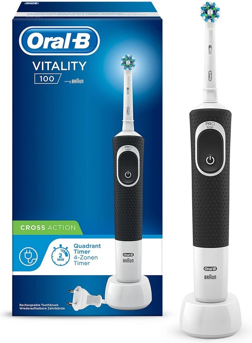 Oral B Oral-B Vitality 100 CrossAction Zwart - Elektrische Tandenborstel 16 Oral B Oral-B Vitality 100 CrossAction Zwart - Elektrische Tandenborstel - Afbeelding 14