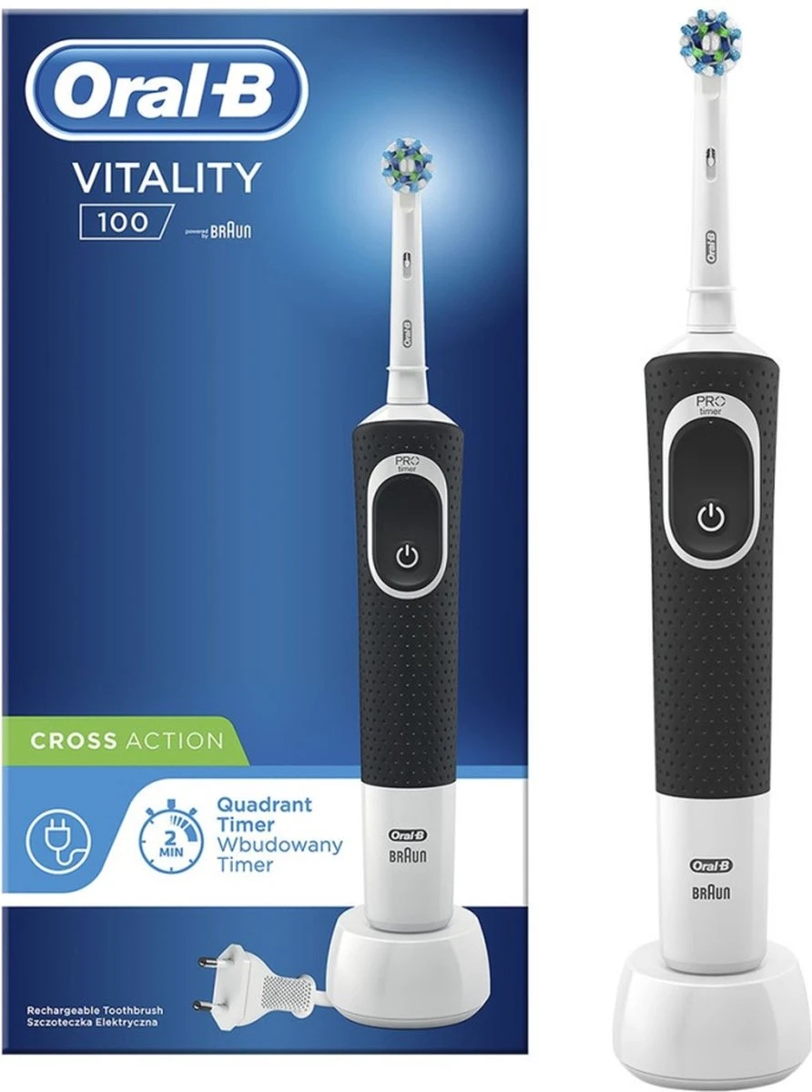 Oral B Oral-B Vitality 100 CrossAction Zwart - Elektrische Tandenborstel 12 Oral B Oral-B Vitality 100 CrossAction Zwart - Elektrische Tandenborstel - Afbeelding 10