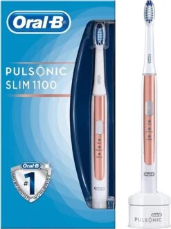Oral B Pulsonic Slim 1100 Elektrische Tandenborstel Wit/Rosé -Mondelinge Benodigdheden Winkel 896x1200