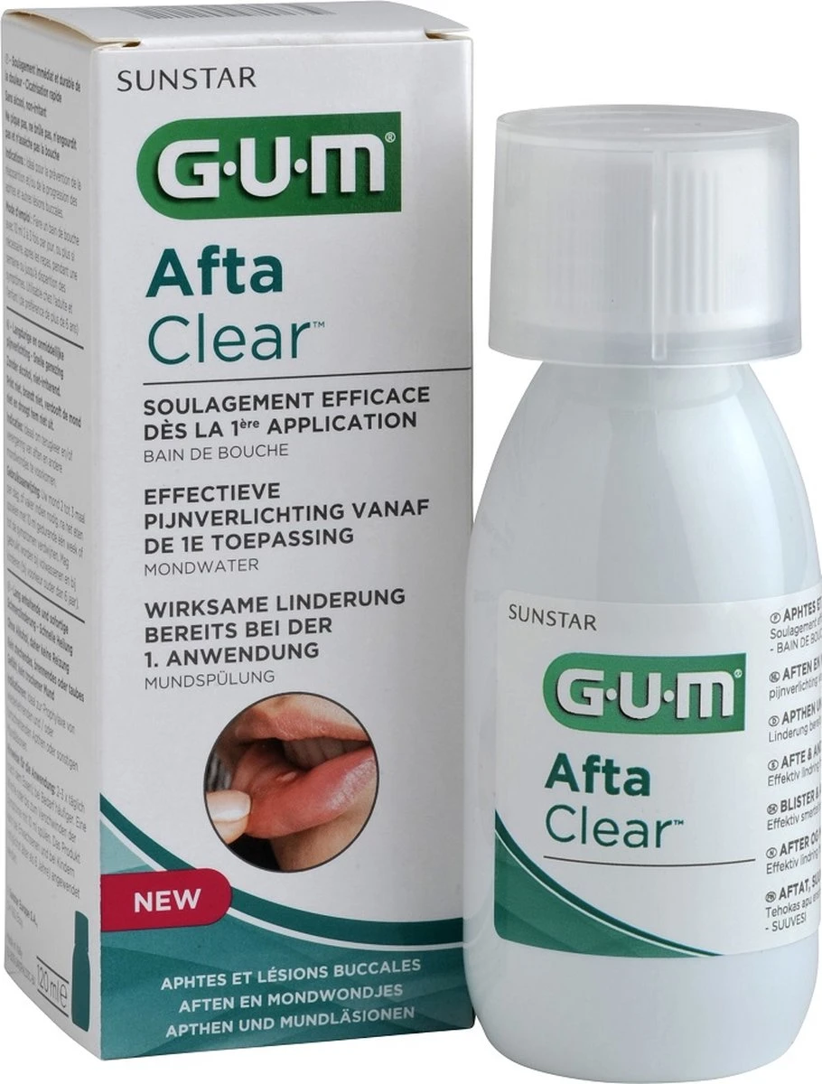 GUM® G.u.m. Aftaclear Mondspoeling 120 Ml - Medisch Hulpmiddel 6 GUM® G.u.m. Aftaclear Mondspoeling 120 Ml - Medisch Hulpmiddel - Afbeelding 4