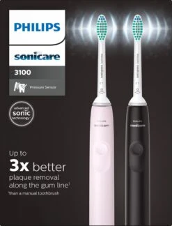 Philips Sonicare Series 3100 HX3675/15 - Elektrische Tandenborstel - Zwart & Roze - Duopack -Mondelinge Benodigdheden Winkel 915x1200 1