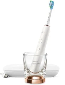Philips Sonicare DiamondClean 9000 HX9911/94 - Luxe Elektrische Tandenborstel - Wit En Rosé Goud -Mondelinge Benodigdheden Winkel 918x1200
