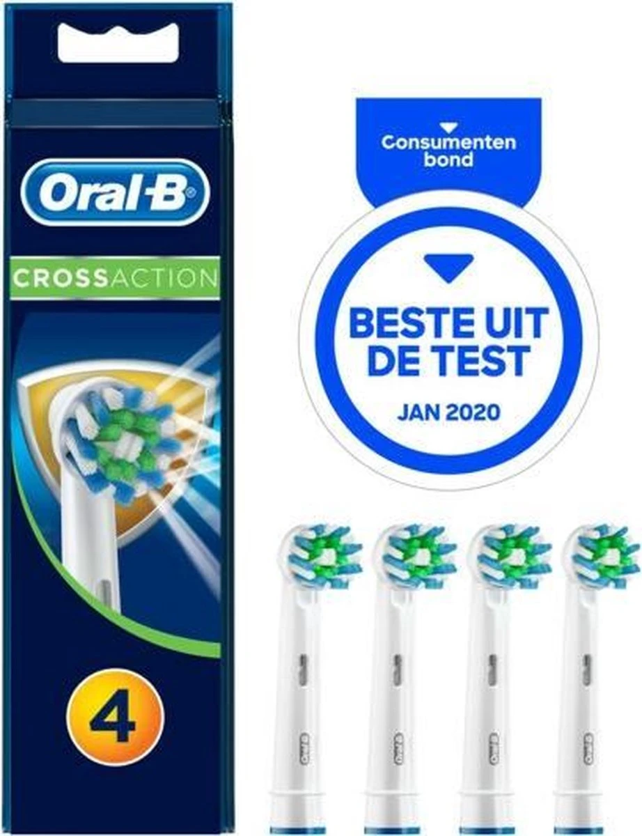 Oral B Oral-B CrossAction - Opzetborstels - 4 Stuks 15 Oral B Oral-B CrossAction - Opzetborstels - 4 Stuks - Afbeelding 13